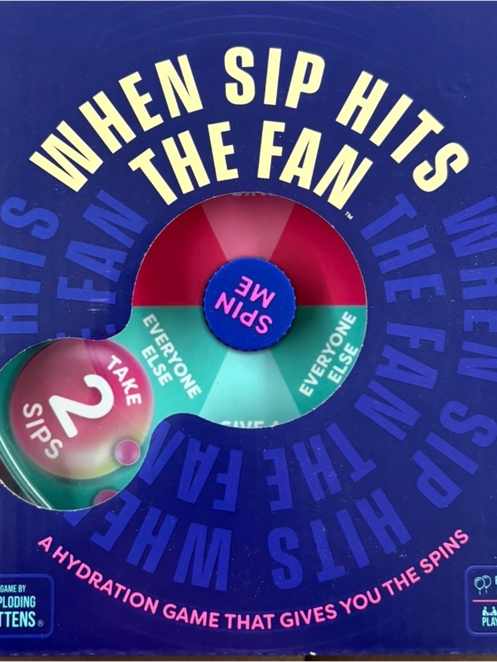 NEW! When Sip Hits The Fan Party Spinner Game - Loads of fun!